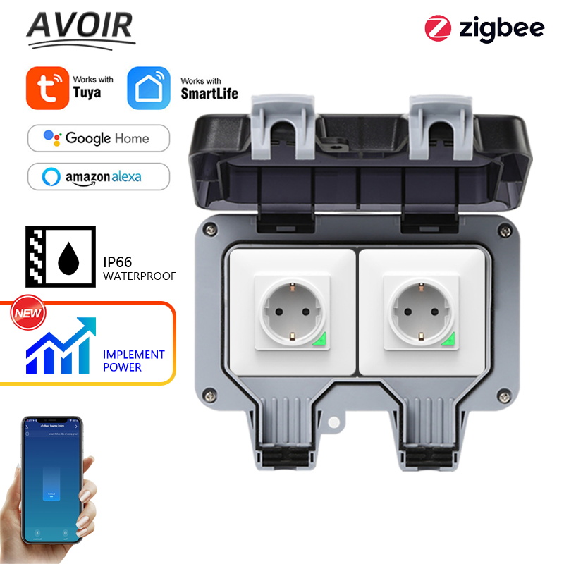 Outdoor Power Module - Avoir Tuya Zigbee Electrical Sockets IP66