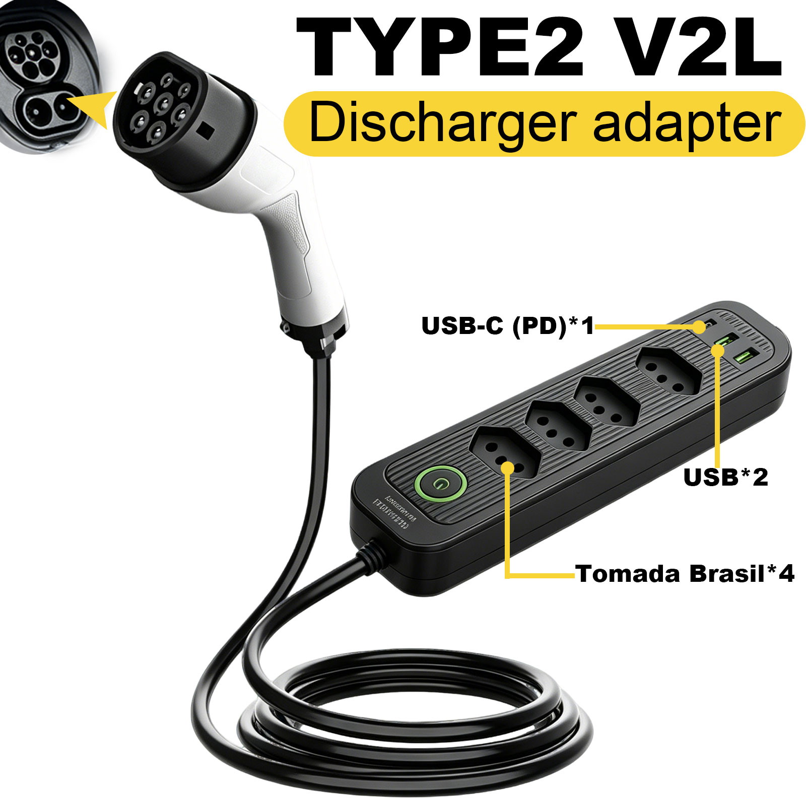 Type2 V2L Discharge Adapter 16 - огляд і ціна Outdoor Power Module