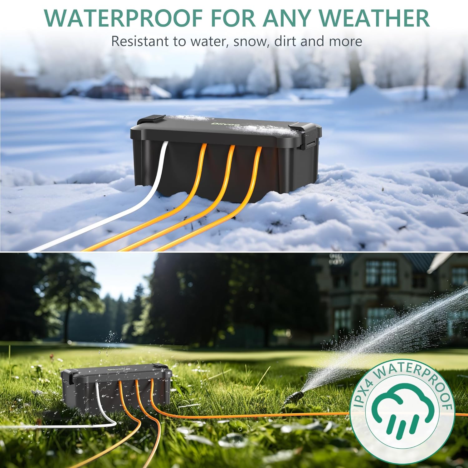 Diivoo Outdoor Waterproof Elec - огляд і ціна Outdoor Power Board Box